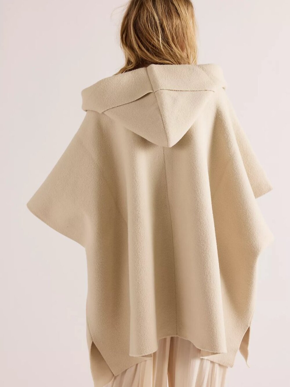 Free People "All I Need" cozy hooded duster in cream | NWT | OS - Picture 3 of 8